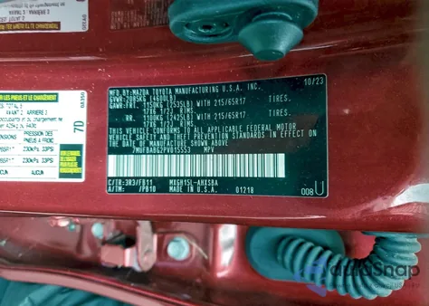 2023 Toyota Corolla Cross Le from USA, damaged, VIN 7MUFBABG2PV015553